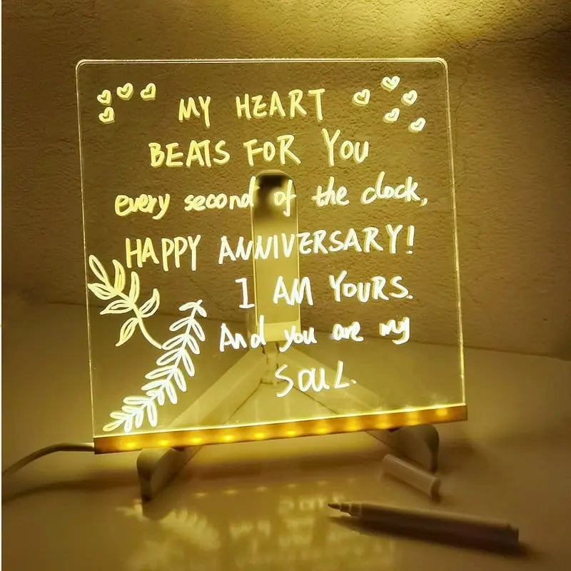 ✨LED Note Board with Colors🎨 Zorenza