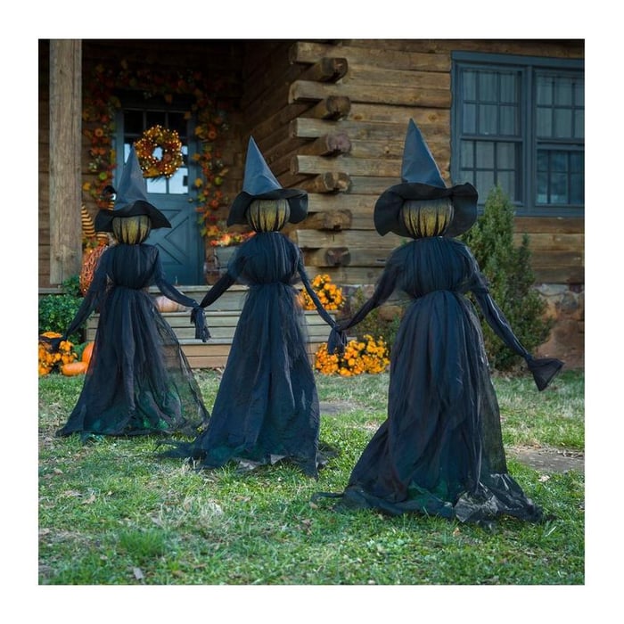 Halloween Witch Garden Stake – Outdoor Water Decor Homezys