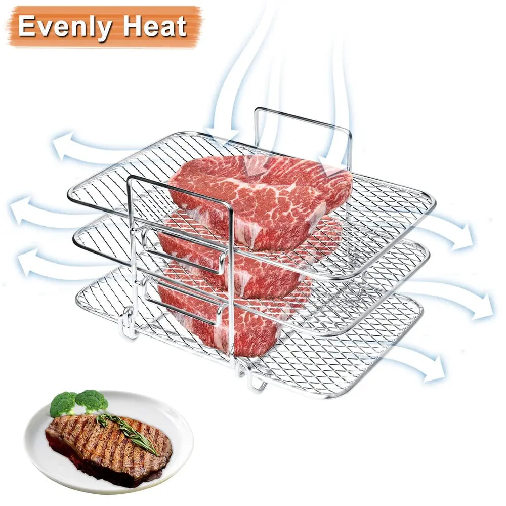 3-tier air fryer insert for even cooking Homezys