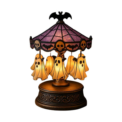 Halloween Ghost Carousel Light – Warm Decorative Light Homezys