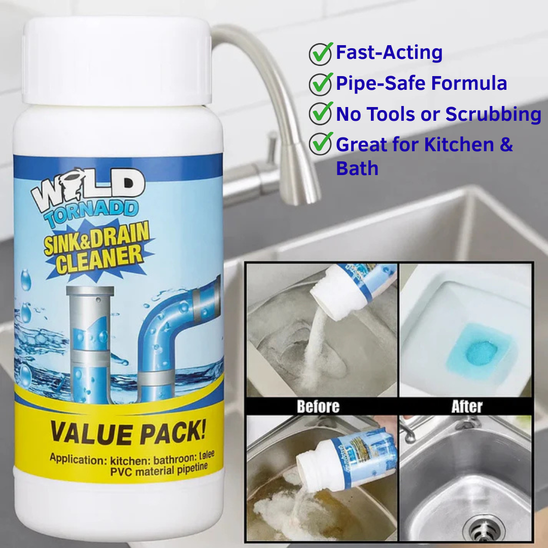 ClearFlow™ — Fast, Safe, No-Scrub Drain Cleaner Homezys