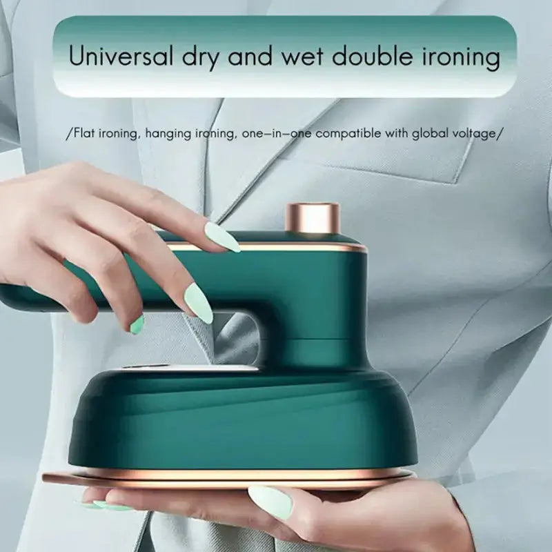 Compact 2-in-1 mini steam iron for effortless ironing Mivoza Germany
