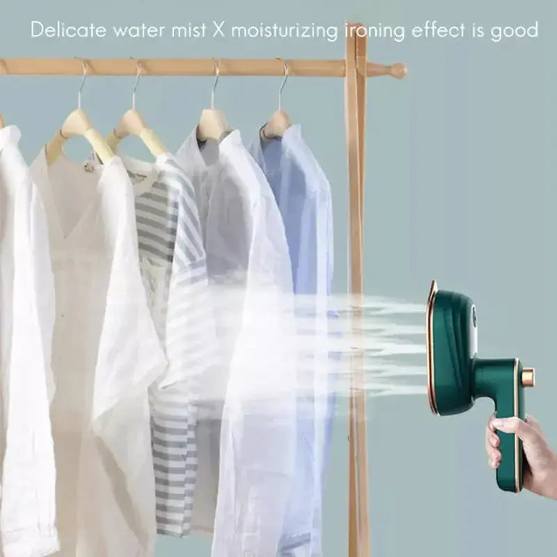 Compact 2-in-1 mini steam iron for effortless ironing Mivoza Germany