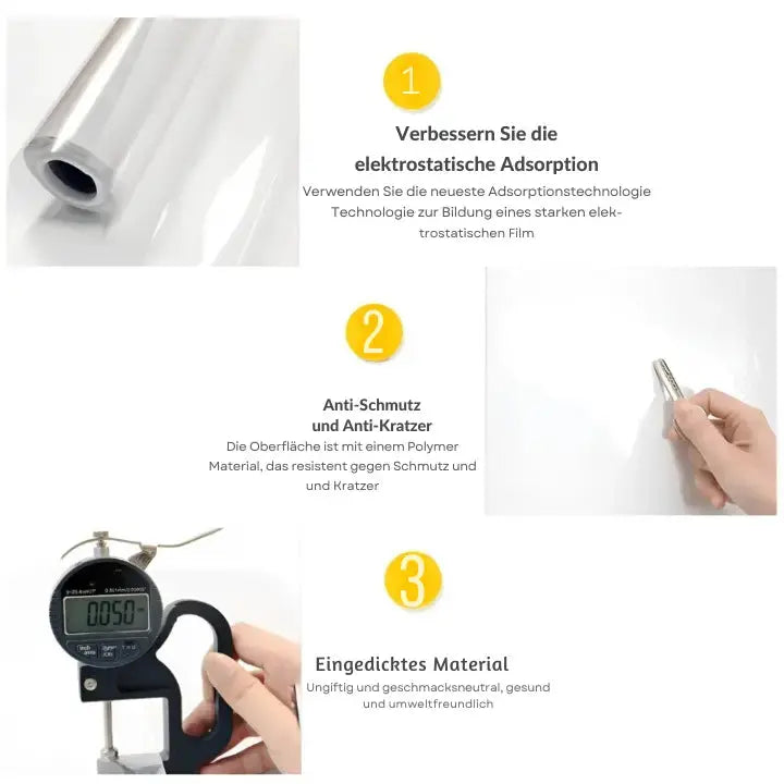 Scratch-resistant transparent wall protection film Zorenza