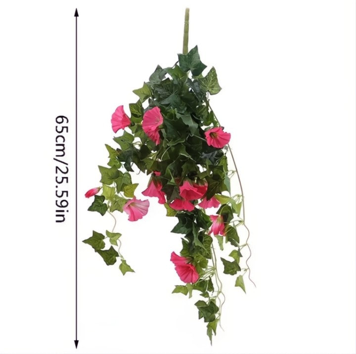 Buy 1 Get 1 Free | Artificial Morning Glory Hanging Flowers Homezys