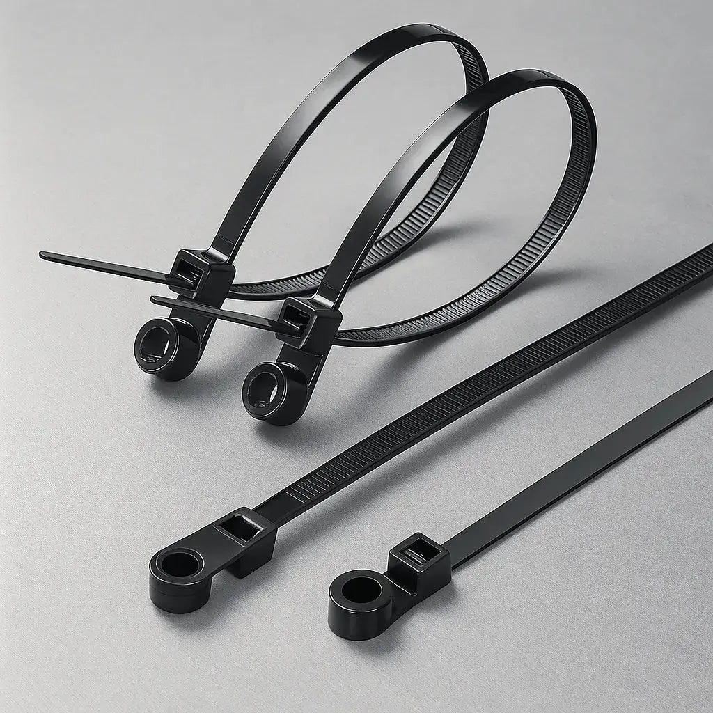 Self-locking cable ties with screw hole – tensile strength up to 22 kg Homezys