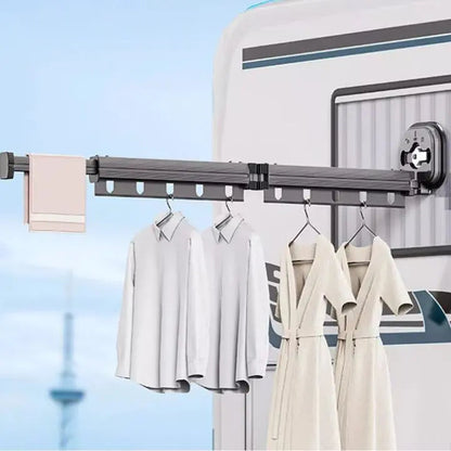 Wall-mounted drying rack – Foldable design with strong suction fix Homezys