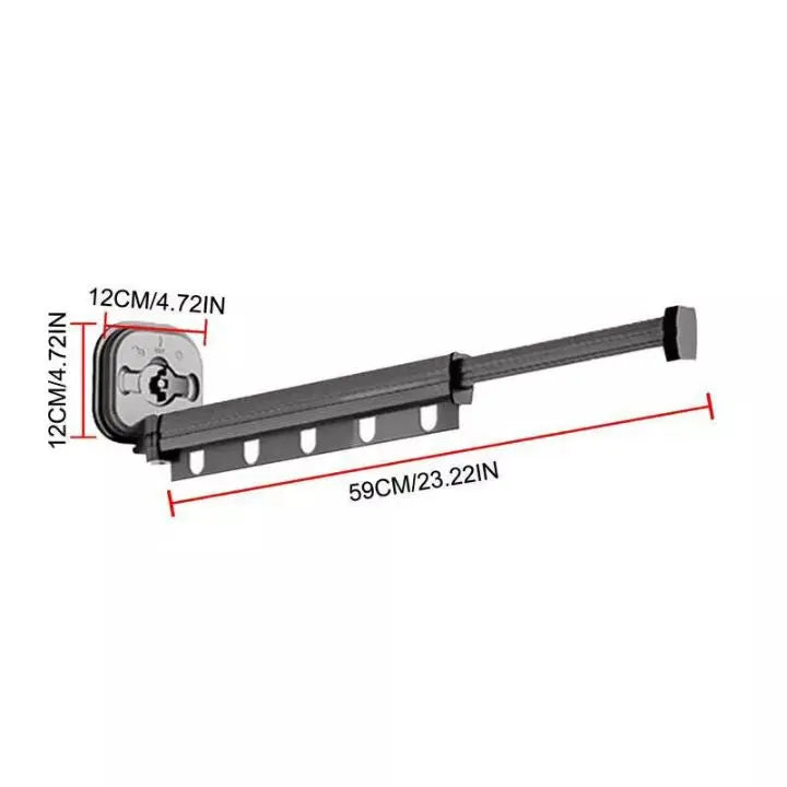 Wall-mounted drying rack – Foldable design with strong suction fix Homezys