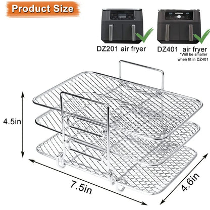 3-tier air fryer insert for even cooking Homezys