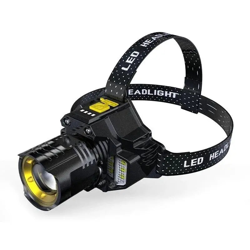 Wiederaufladbare Stirnlampe — Starker Fokusstrahl für Regen, Nebel & Nacht Mivoza Deutschland