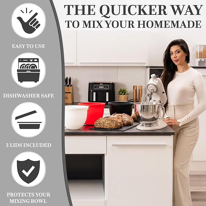 Silicone Insert for Kitchen Machine — Effortless and Clean Baking Homezys