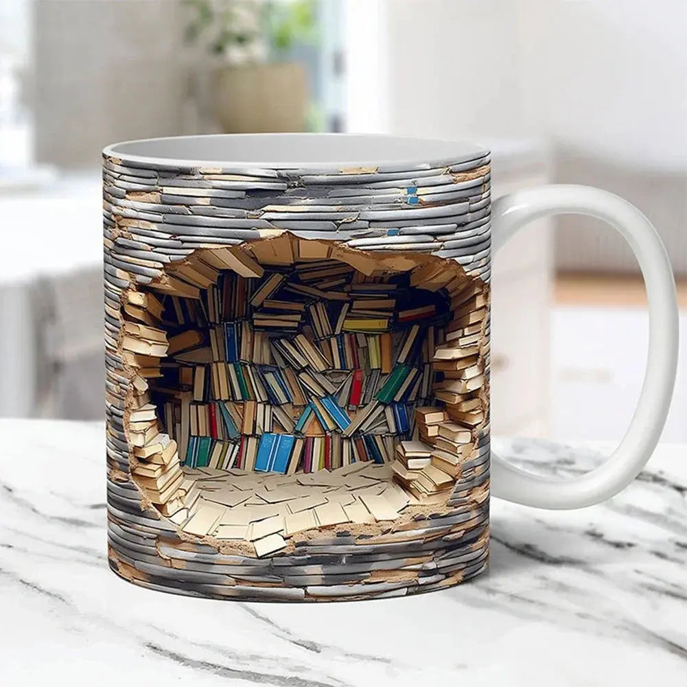 BookNook™ — 3D Ceramic Mug for Cozy Readers Mivoza Deutschland