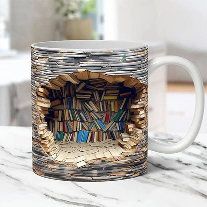 BookNook™ — 3D Ceramic Mug for Cozy Readers Mivoza Deutschland