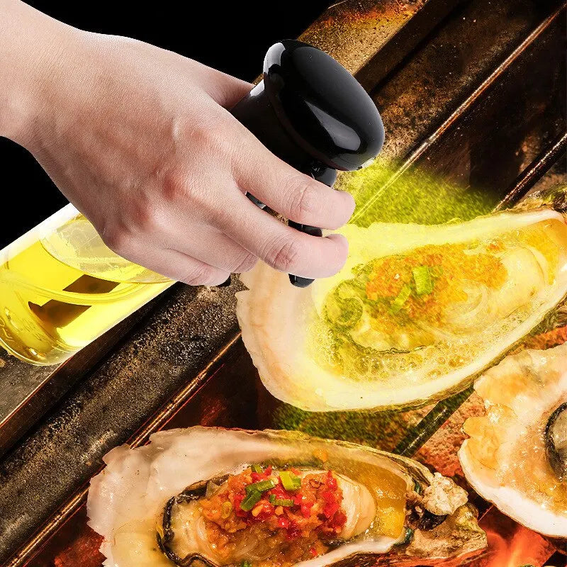 Clear Cooking Oil Spray Bottle – Eco-Friendly Kitchen Sprayer with Precise Pouring Homezys