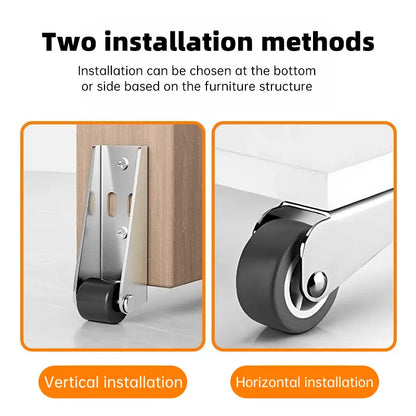 🚪 Door Long Bracket Swivel Castors Wheels ⚙️ Zorenza