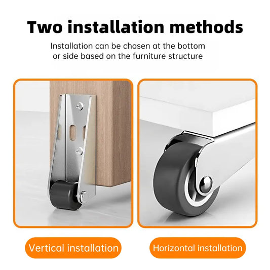 🚪 Door Long Bracket Swivel Castors Wheels ⚙️ Zorenza