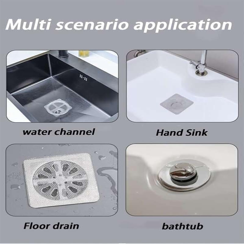 Drain Stickers — permanently free and clean drain (50 pieces) Homezys