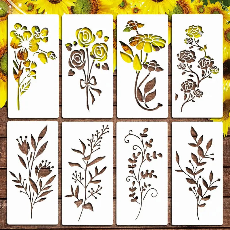 Reusable flower stencil for garden & fence decoration Mivoza Germany