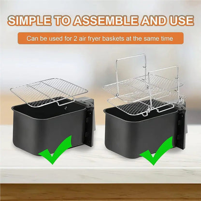 3-tier air fryer insert for even cooking Homezys