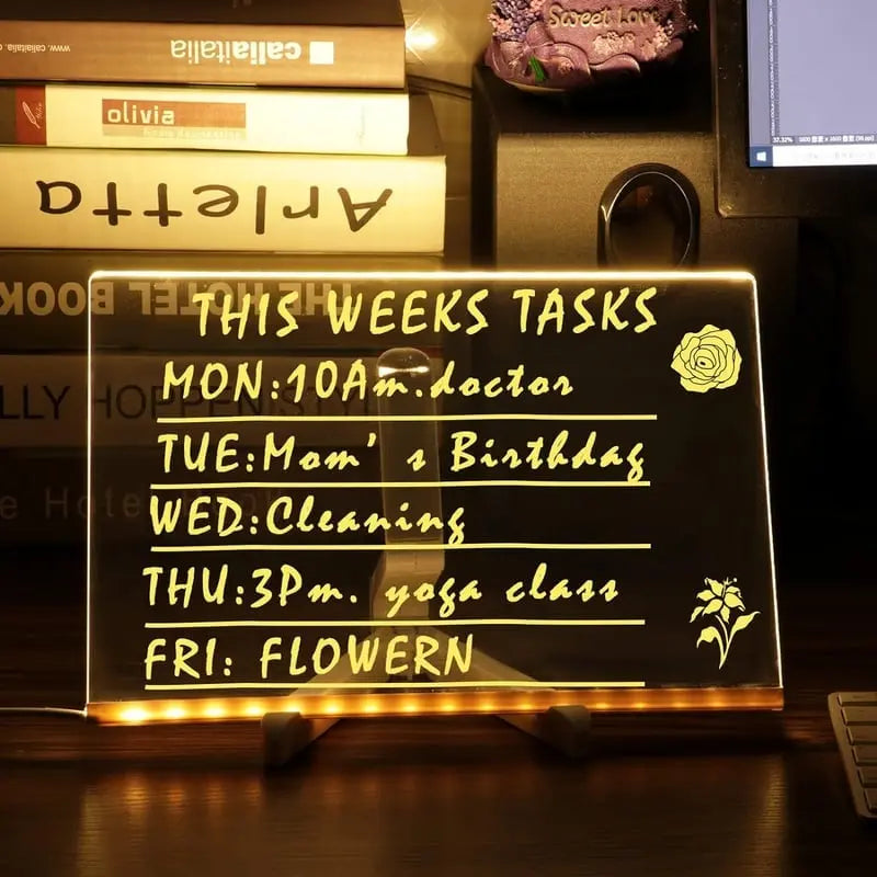 ✨LED Note Board with Colors🎨 Zorenza