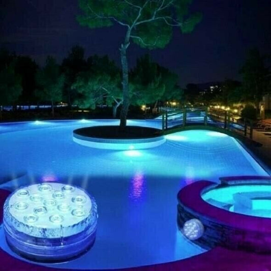 Buy 2 Get 2 FREE | Remote-Controlled Waterproof LED Pool Lights  – for Epic Pool Parties Homezys