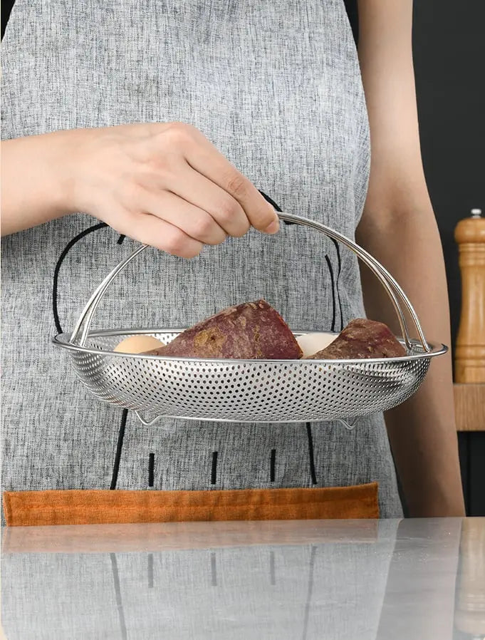 All-In-One Stainless Steel Steamer With Handle Zorenza