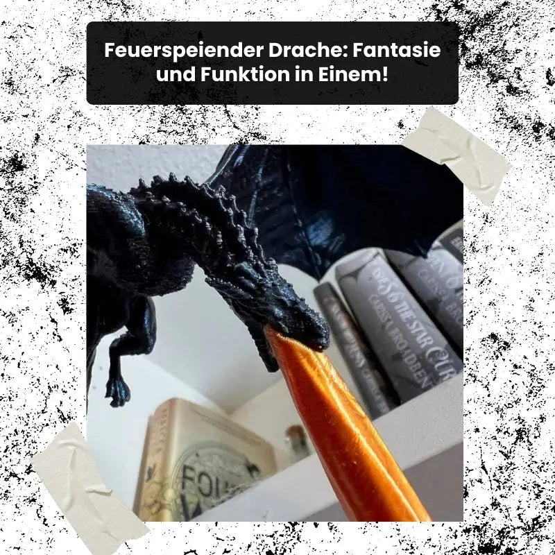 DragonFlame™ — Mythical Bookend with Hypnotic Glow Mivoza Deutschland