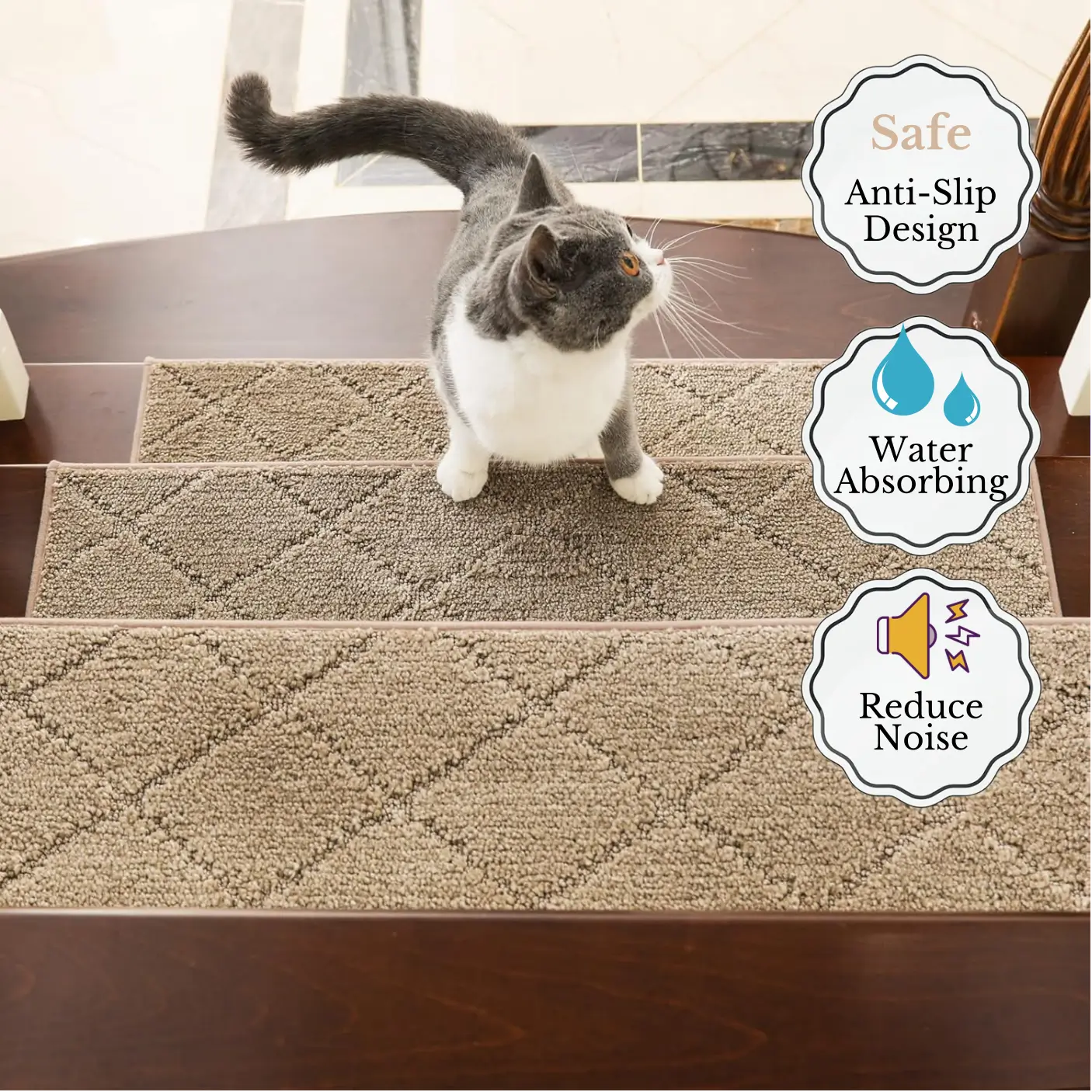 Anti-slip film for stairs — Safety with every step Homezys