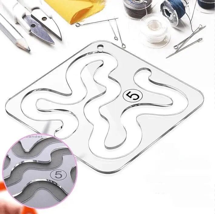 Free-Motion Garment Ruler Set (11 PCS)+ Foot attachment Zorenza