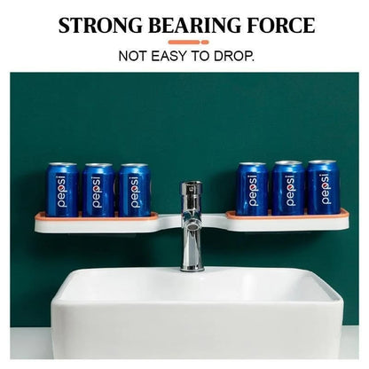 Rotatable Bathroom Corner Shelf — Drill-Free Storage Stand with Drainage Holes Homezys