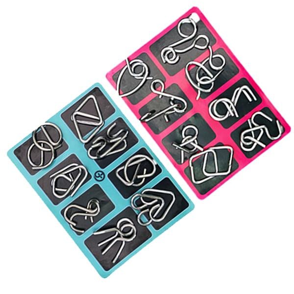 Metal Wire Puzzle Game Set – Durable Educational Wire Puzzles Homezys