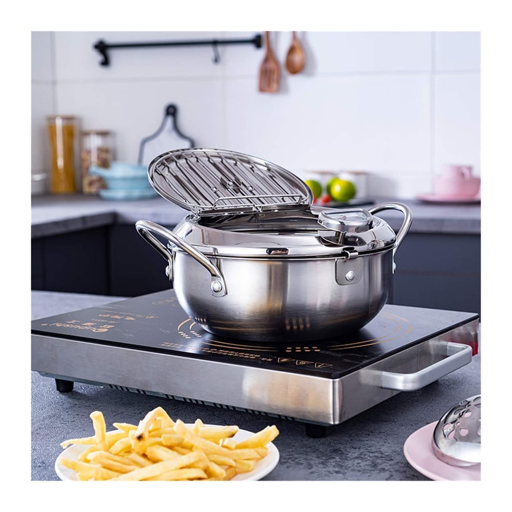 Stainless Steel Deep Fryer — Enjoy Crispy, Save Fat Homezys