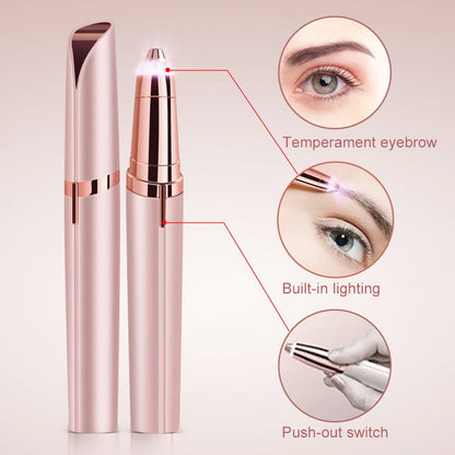 Eyebrow and Facial Epilator – Precise Hair Remover with LED Light Homezys