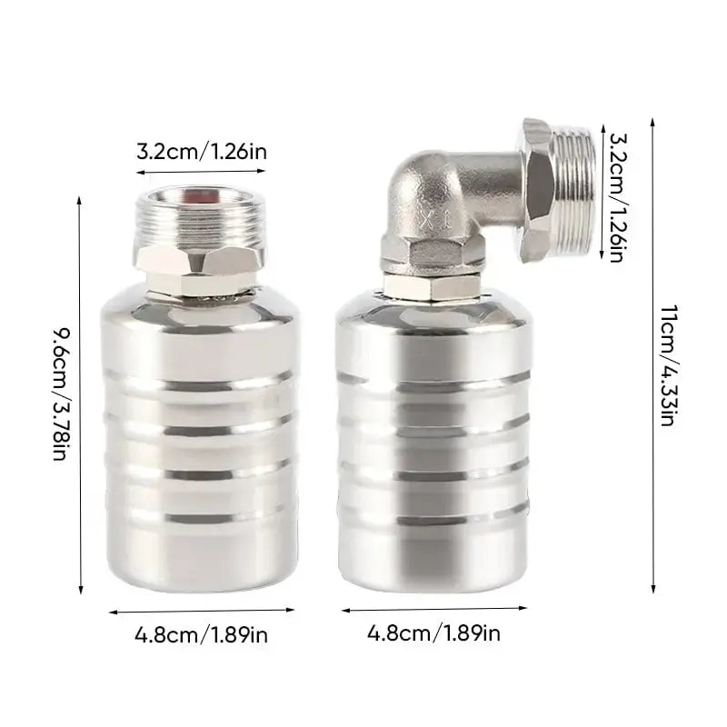 Stainless steel mini float valve - Automatic water level control Mivoza Germany