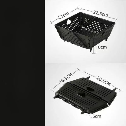 Foldable Draining and Storage Basket – Space-Saving, Heat-Resistant Organizer Homezys