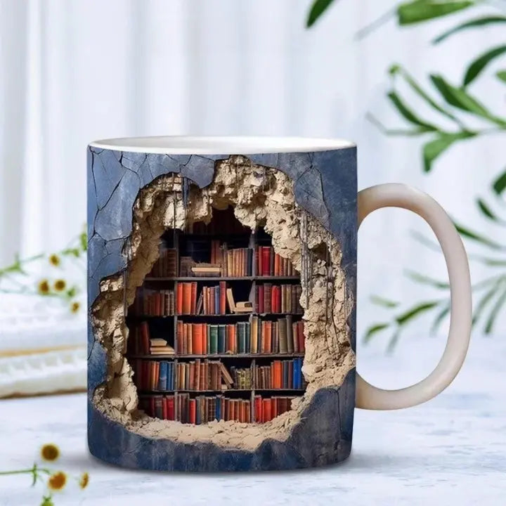 BookNook™ — 3D Ceramic Mug for Cozy Readers Mivoza Deutschland