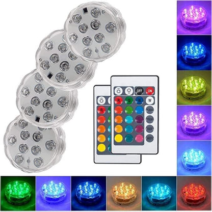 Buy 2 Get 2 FREE | Remote-Controlled Waterproof LED Pool Lights  – for Epic Pool Parties Homezys