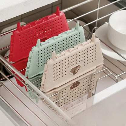 Foldable Draining and Storage Basket – Space-Saving, Heat-Resistant Organizer Homezys