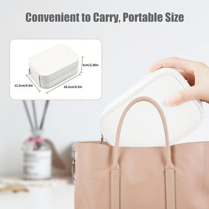 Portable Makeup Organizer — Compact LED Mirror with Adjustable Lighting Homezys