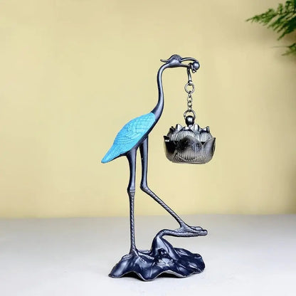 Lotus Crane Decoration & Aroma Diffuser – For Relaxed Senses & Warm Ambience Homezys