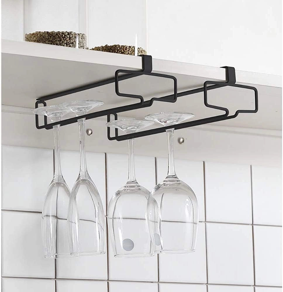 Wine Rack for Under-Cabinet Mounting — Space-Saving Glass Holder with Easy Installation Homezys
