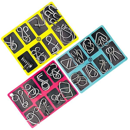 Metal Wire Puzzle Game Set – Durable Educational Wire Puzzles Homezys
