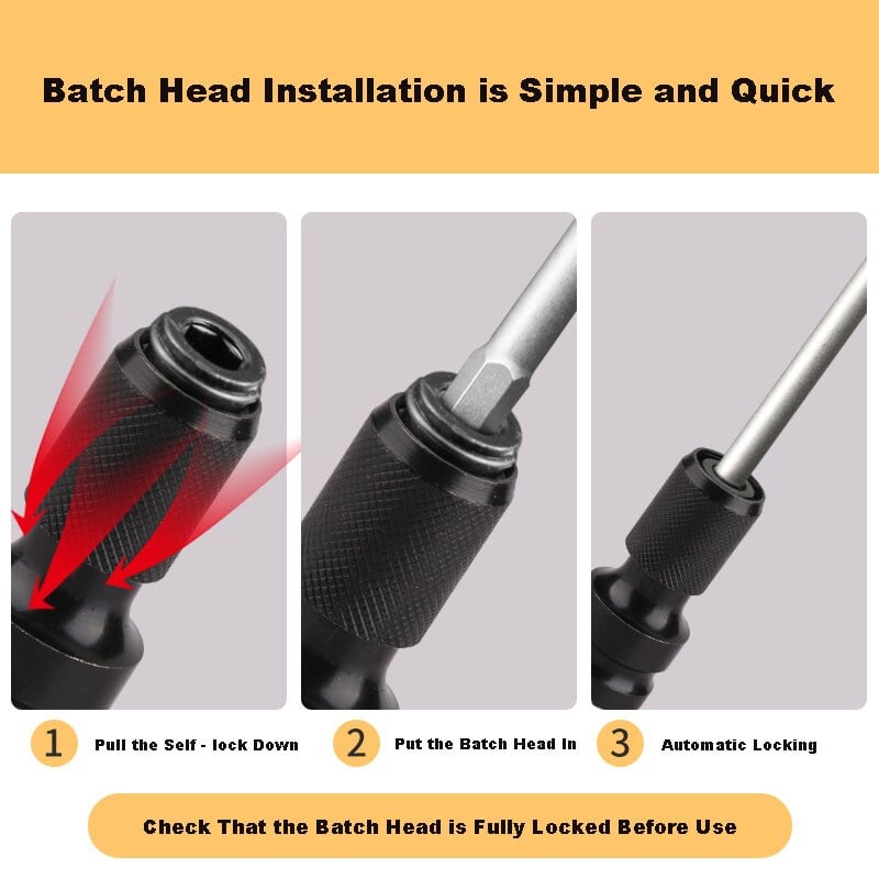 Conversion Head — Fast Bit Change with Secure Hold Homezys