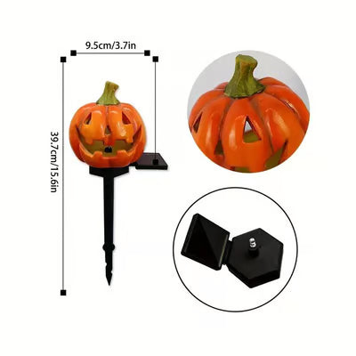 Solar Pumpkin Lantern — Outdoor Halloween Decoration with Warm Glow Homezys