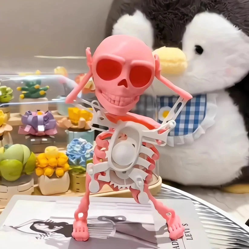 Dancing Skeleton Figure – Glowing Dance Decoration with Playful Glow Homezys