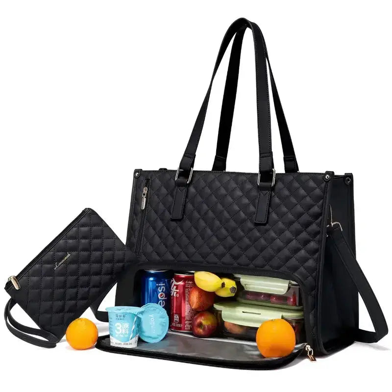 2-in-1 Insulated Lunch & Organiser Bag with Pouch Homezys