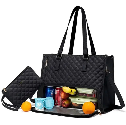 2-in-1 Insulated Lunch & Organiser Bag with Pouch Homezys