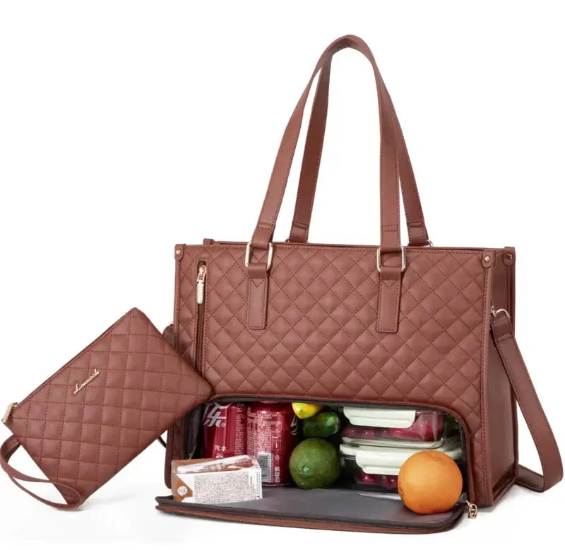 2-in-1 Insulated Lunch & Organiser Bag with Pouch Homezys