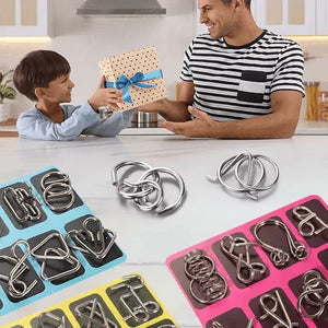 Metal Wire Puzzle Game Set – Durable Educational Wire Puzzles Homezys