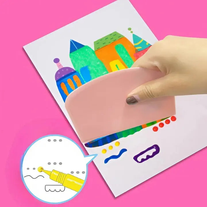 Squeegee Art Paint Kit – 35 Pieces Kids Dot Color Scratch Set Mivoza Deutschland